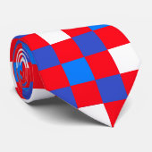 Freedom Blocks – Independence Day Necktie Stropdas (Opgerold)