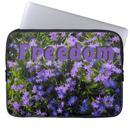 Freedom Blue Squill Spring Flowers Laptop Sleeve