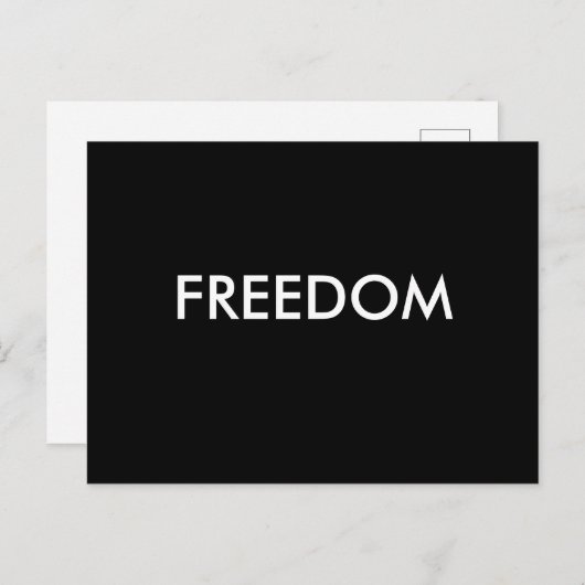 Freedom Briefkaart (Voorkant / Achterkant)