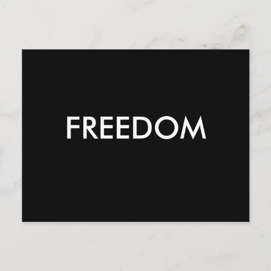 Freedom Briefkaart (Voorkant)