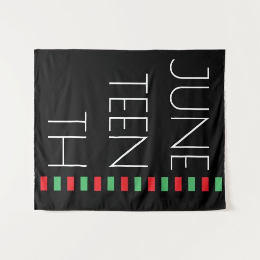 Freedom Celebration Juneteenth Wandkleed (Voorkant (horizontaal))