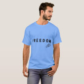 Freedom Charlie Bold Typography Statement Design O T-shirt (Voorkant volledig)