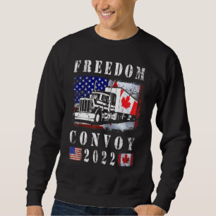 Freedom Convoy 2022 Amerikaanse Canadese vlag 1 Trui