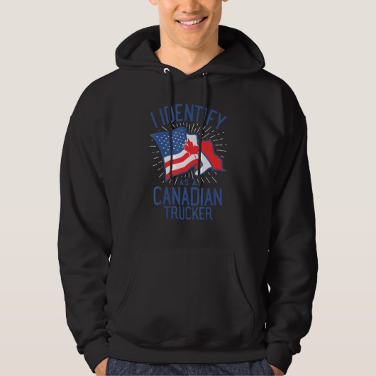 Freedom Convoy 2022 I identificeert me als Canades Hoodie (Voorkant)
