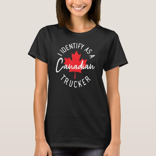 Freedom Convoy 2022 I identificeert me als Canades T-shirt (Voorkant)