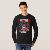 Freedom Convoy 2022 ter ondersteuning van het mand T-shirt (Voorkant volledig)