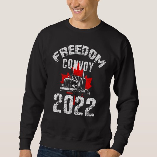 Freedom Convoy 2022 ter ondersteuning van het mand Trui (Voorkant)