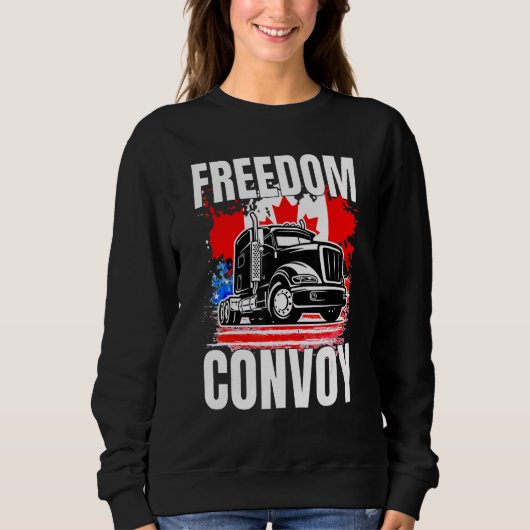 Freedom Convoy 2022 ter ondersteuning van het mand Trui (Voorkant)