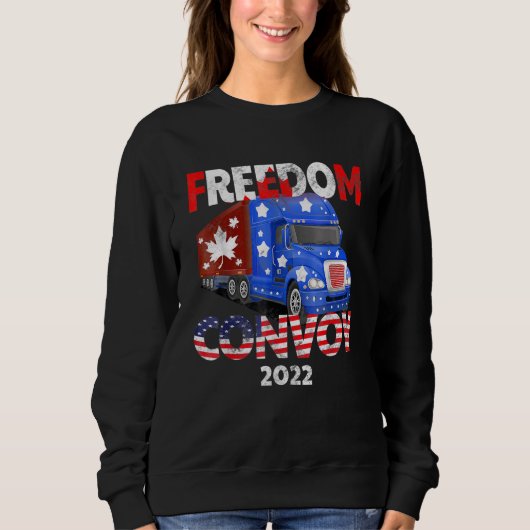 Freedom Convoy 2022 ter ondersteuning van het mand Trui (Voorkant)