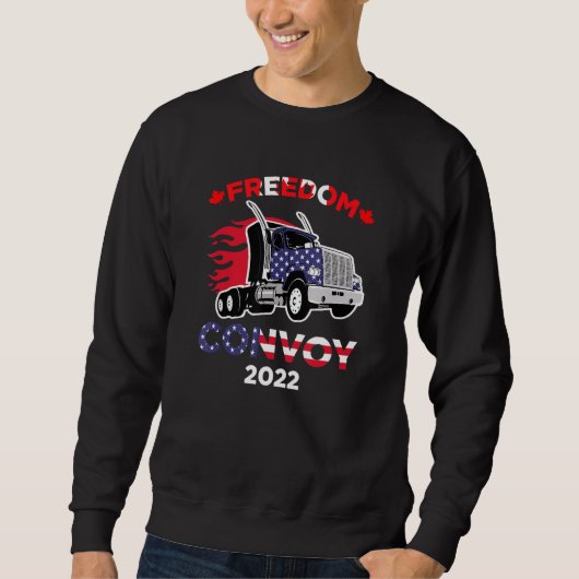 Freedom Convoy 2022 ter ondersteuning van het mand Trui (Voorkant)