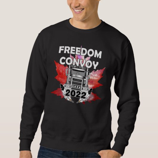 Freedom Convoy 2022 ter ondersteuning van het mand Trui (Voorkant)
