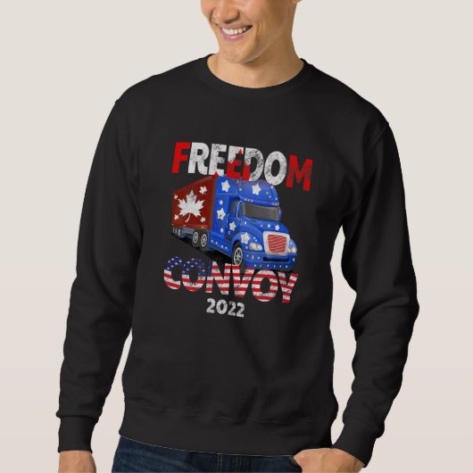 Freedom Convoy 2022 ter ondersteuning van het mand Trui (Voorkant)