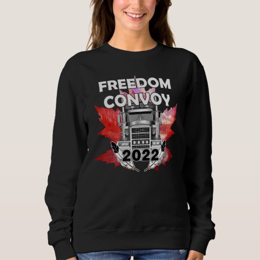 Freedom Convoy 2022 ter ondersteuning van het mand Trui (Voorkant)