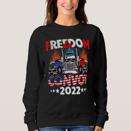 Freedom Convoy 2022 ter ondersteuning van het mand Trui (Voorkant)