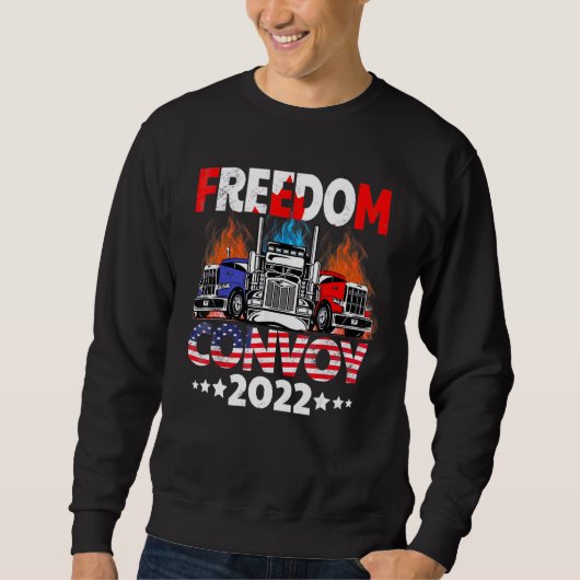 Freedom Convoy 2022 ter ondersteuning van het mand Trui (Voorkant)