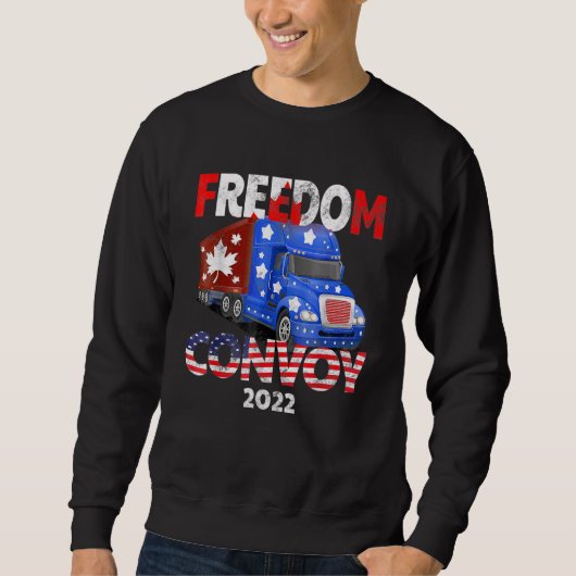 Freedom Convoy 2022 ter ondersteuning van het mand Trui (Voorkant)
