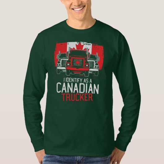Freedom Convoy I identificeert me als Canadese Tuc T-shirt (Voorkant)