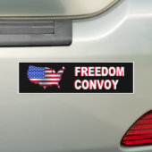 Freedom Convoy USA Flag Bumpersticker (Op auto)