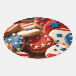 Freedom Cookies Ovale Sticker