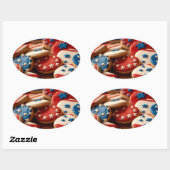 Freedom Cookies Ovale Sticker (Vel)