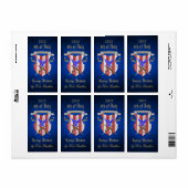Freedom Crest 4 juli Blue Beer Label (Full Sheet)