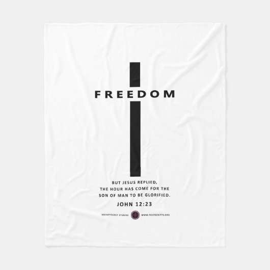 Freedom Cross Fleece Deken (Voorkant)