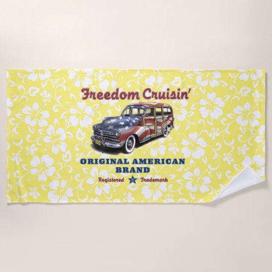 Freedom Crusin' Hawaiian Woody Hibiscus - Yellow Strandlaken (Voorkant)