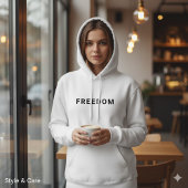 Freedom Custom Text Classic Everyday Hoodie