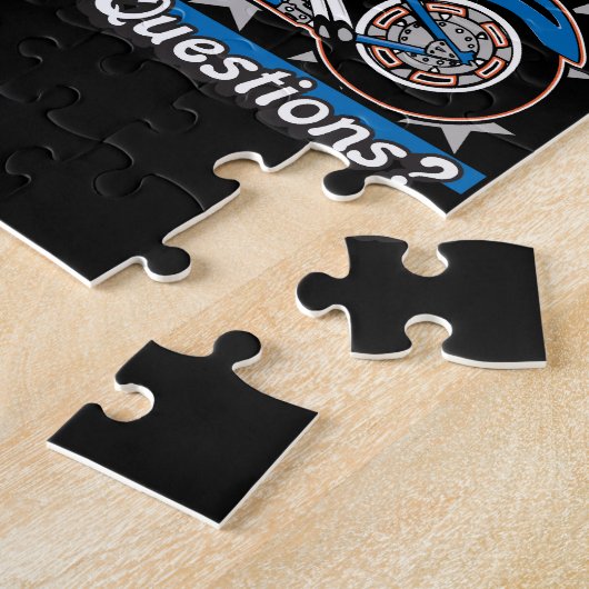 Freedom Cycle American Flag Paint Motorcycle Legpuzzel (Zijkant)