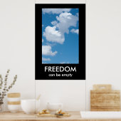 FREEDOM Demotivational poster sjabloon (Keuken)