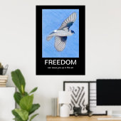 FREEDOM Demotivationeel poster (Thuiskantoor)