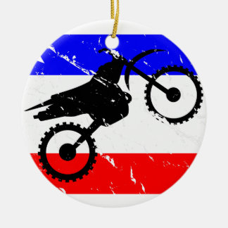 Freedom Dirt-Bike FLAIR Keramisch Ornament