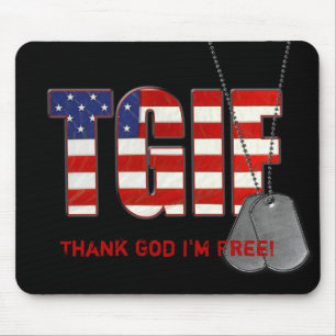 Freedom Dog Tags Muismat