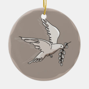 Freedom Dove Sign Keramisch Ornament