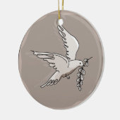 Freedom Dove Sign Keramisch Ornament (Links)