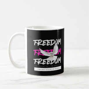 Freedom Dove Urban Typography Koffiemok