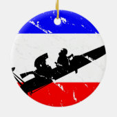 Freedom Drag-Boat FLAIR Keramisch Ornament (Achterkant)