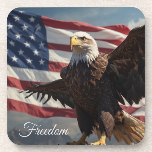 Freedom Eagle Bier Onderzetter (Voorkant)