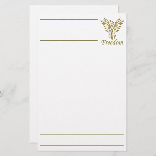 Freedom Eagle briefpapier (Voorkant / Achterkant)