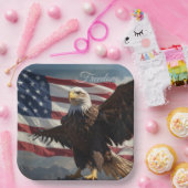 Freedom Eagle Papieren Bordje (Feest)