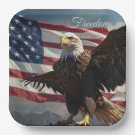 Freedom Eagle Papieren Bordje