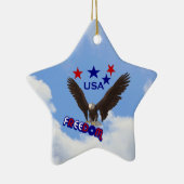 Freedom Eagle Patriottisch Ornament (Rechts)