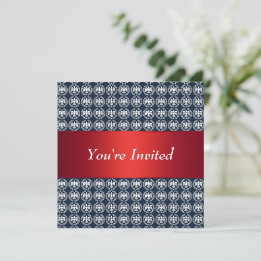 Freedom Eagle Patriottisch Rood Wit Blauw Kaart (Staand voorkant)