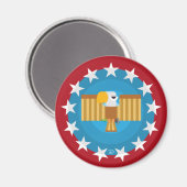 Freedom Eagle (rood) - Magneet (Voorkant / Achterkant)