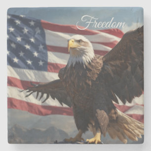 Freedom Eagle Stenen Onderzetter