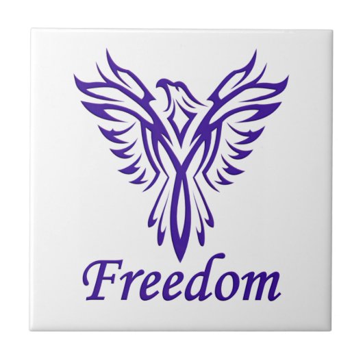 Freedom Eagle tegel Tegeltje (Voorkant)