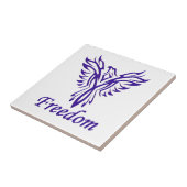 Freedom Eagle tegel Tegeltje (Zijkant)