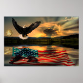 Freedom-Eagle-W-Flag-2010 Poster (Voorkant)