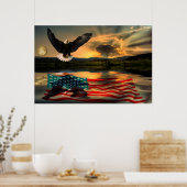 Freedom-Eagle-W-Flag-2010 Poster (Keuken)