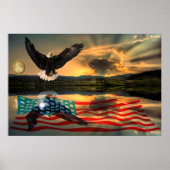 Freedom-Eagle-W-Flag-W-Star-burst-2010 Poster (Voorkant)
